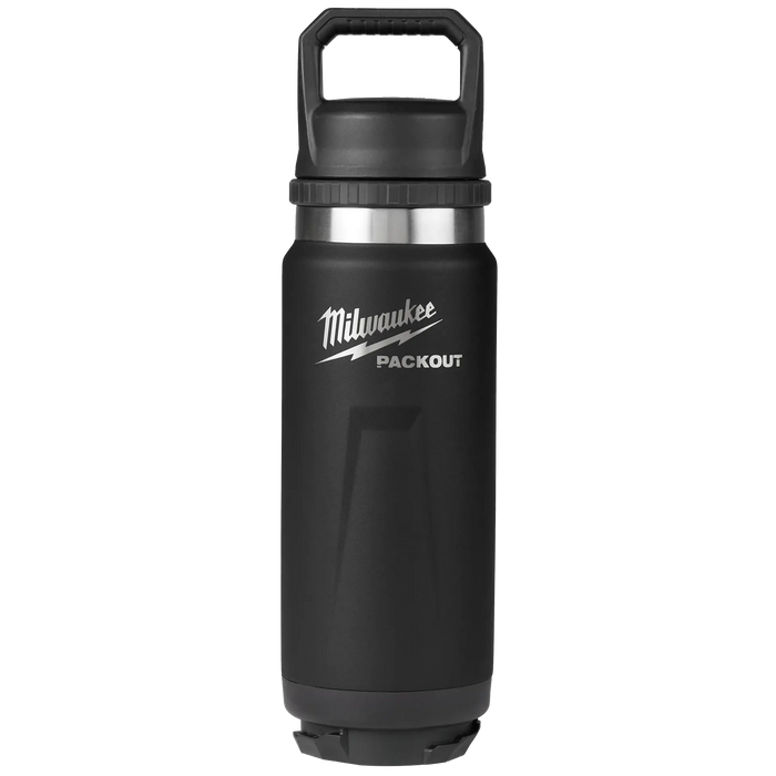 Bouteille isotherme avec couvercle 24oz PACKOUT - Noir - Milwaukee - Quincaillerie G.H. Berger
