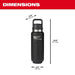 Bouteille isotherme avec couvercle 36oz PACKOUT - Noir - Milwaukee - Quincaillerie G.H. Berger