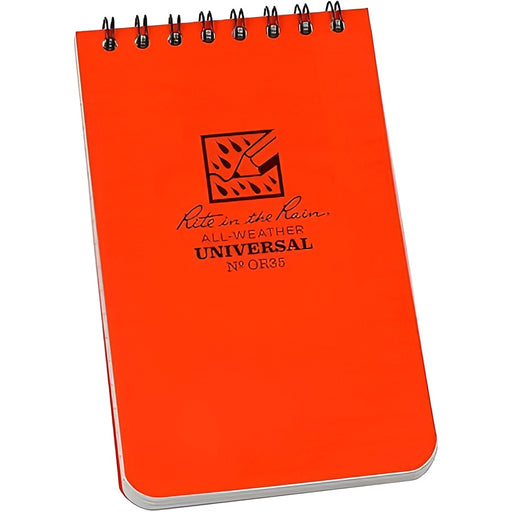 Carnet imperméable à couverture orange Rite in the Rain - Quincaillerie G.H. Berger