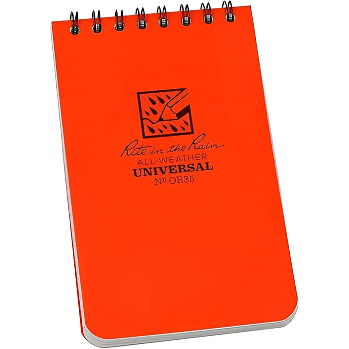 Carnet imperméable à couverture orange Rite in the Rain - Quincaillerie G.H. Berger