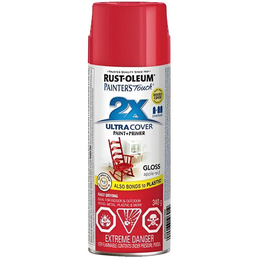 Peinture en aérosol Rust-Oleum Painter's Touch polyvalente 340g - fini lustré - Rouge pomme - Quincaillerie G.H. Berger