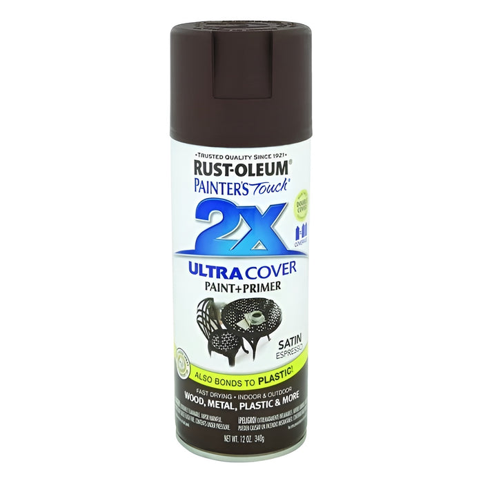 Peinture en aérosol Rust-Oleum Painter's Touch polyvalente 340g - fini satiné - Espresso - Quincaillerie G.H. Berger