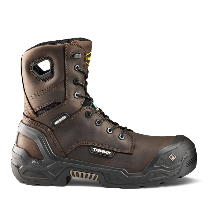 Botte de sécurité imperméable Exile 25 - 8po - Terra - Brun - Quincaillerie G.H. Berger
