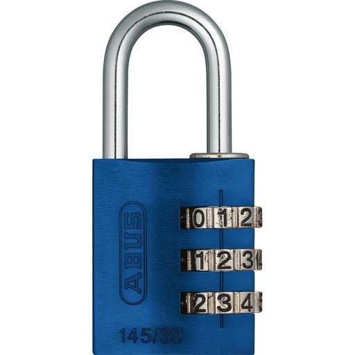 Cadenas à combianison à 3 chiffres 30mm bleu - Quincaillerie G.H. Berger