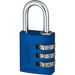 Cadenas à combianison à 3 chiffres 30mm bleu - Quincaillerie G.H. Berger