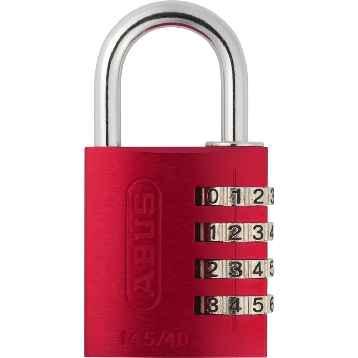 Cadenas à combianison à 3 chiffres 40mm rouge - Quincaillerie G.H. Berger