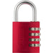 Cadenas à combianison à 3 chiffres 40mm rouge - Quincaillerie G.H. Berger