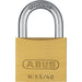Cadenas en laiton à clés identiques 40mm - clé 5401 - Quincaillerie G.H. Berger