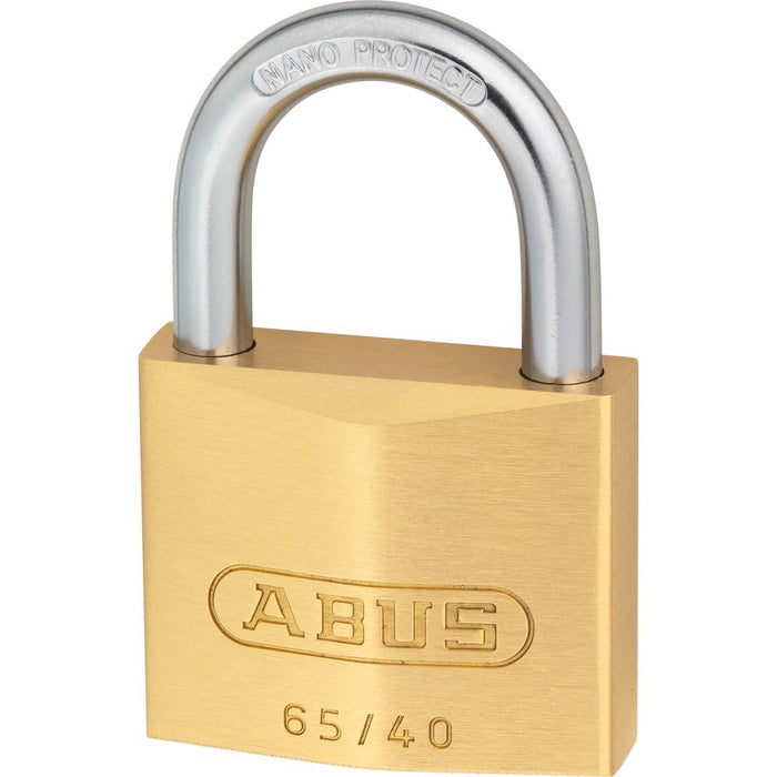 Cadenas à clé en laiton NANO PROTECT 40 mm - clé 402 - Quincaillerie G.H. Berger