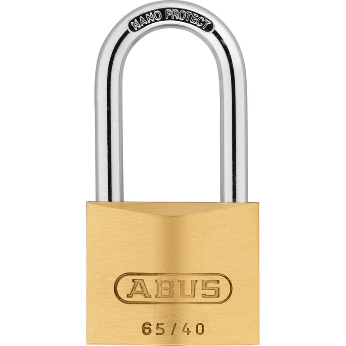 Cadenas à clé en laiton NANO PROTECT à arceau moyen 40mm - Quincaillerie G.H. Berger