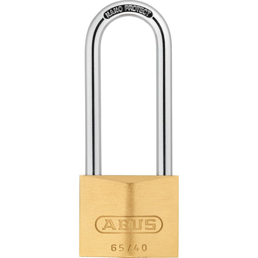 Cadenas à clé en laiton NANO PROTECT à arceau long 40mm - Quincaillerie G.H. Berger