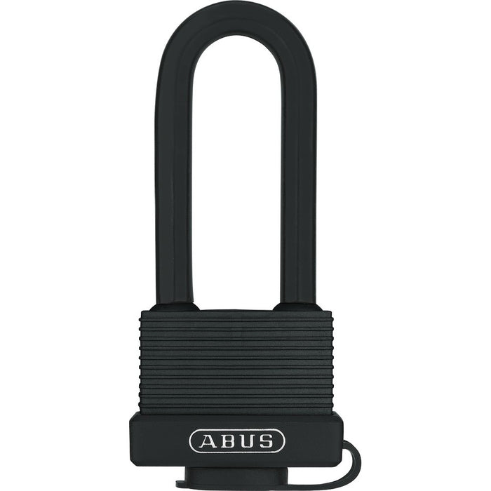 Cadenas marin en laiton recouvert de plastique avec arceau long 45mm - Quincaillerie G.H. Berger
