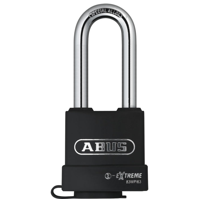 Cadenas marin en acier recouvert de plastique NANO PROTECT à arceau long 63mm - Quincaillerie G.H. Berger