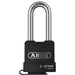 Cadenas marin en acier recouvert de plastique NANO PROTECT à arceau long 63mm - Quincaillerie G.H. Berger