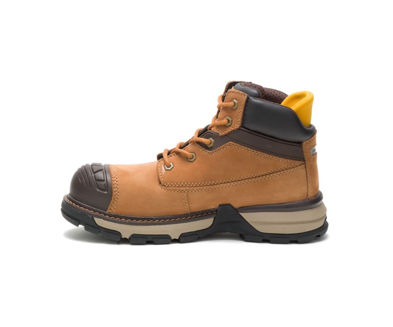 Botte de sécurité 6" CAT Excavator - Brun Caterpillar - Quincaillerie G.H. Berger