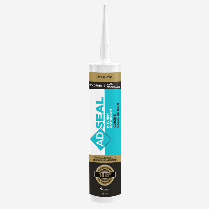 Silicone pour cuisine et salle de bain - Translucide - 304 mL ADFAST