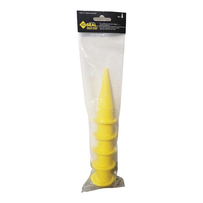 Ensemble d'embouts YELLOW NOZZLE ADFAST - Paquet de 5