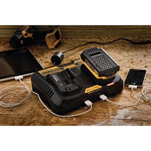 Chargeur à 2 ports 12V/20V avec USB - Quincaillerie G.H. Berger