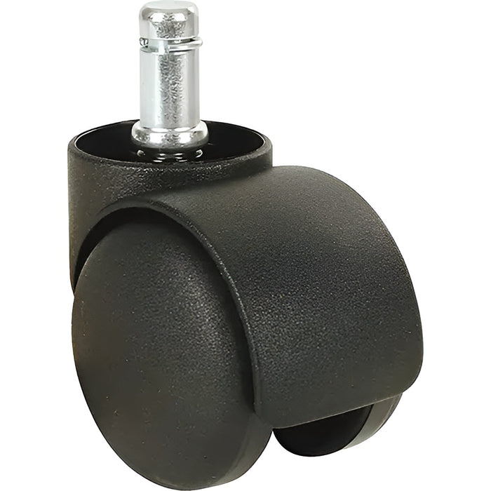 Roulette à tige pivotante noire en plastique 2" ALGOOD
