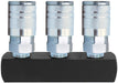 Séparateur de ligne rond, 3 ports 1/4"NPT ROK - Quincaillerie G.H. Berger