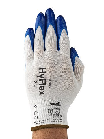 Gants oléofuges HyFlex® en nylon cal. 13, enduits de nitrile Ansell - Quincaillerie G.H. Berger