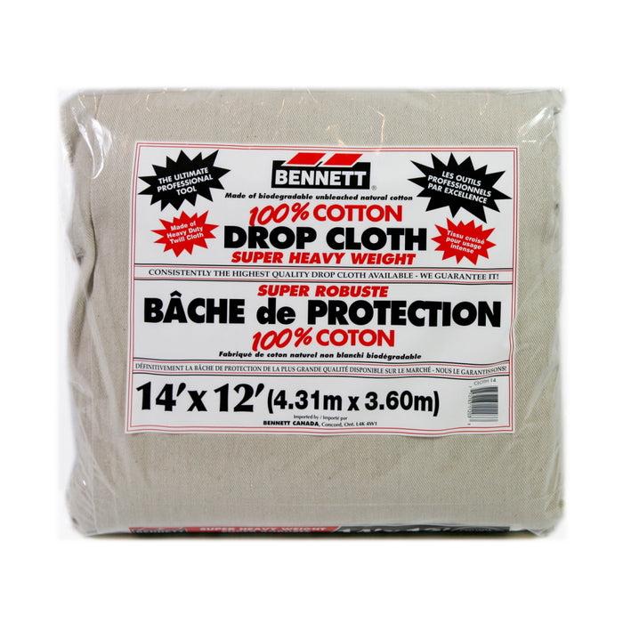 Bâche en coton super robuste - 14' X 12' Bennett Tools - Quincaillerie G.H. Berger