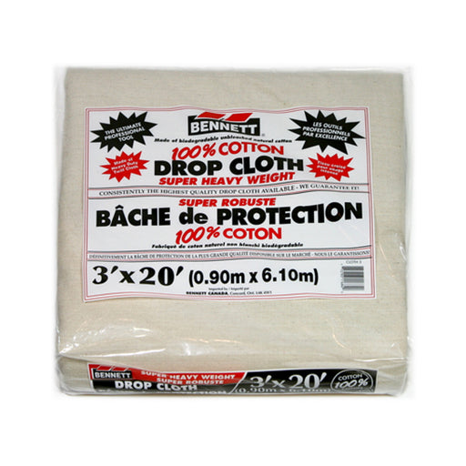 Bâche en coton super robuste - 3' X 20' Bennett Tools - Quincaillerie G.H. Berger