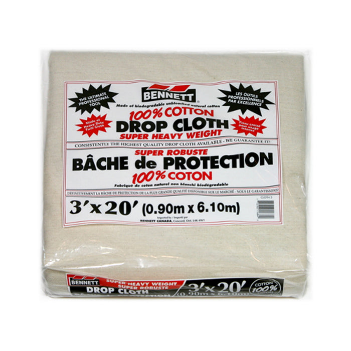 Bâche en coton super robuste - 3' X 20' Bennett Tools - Quincaillerie G.H. Berger
