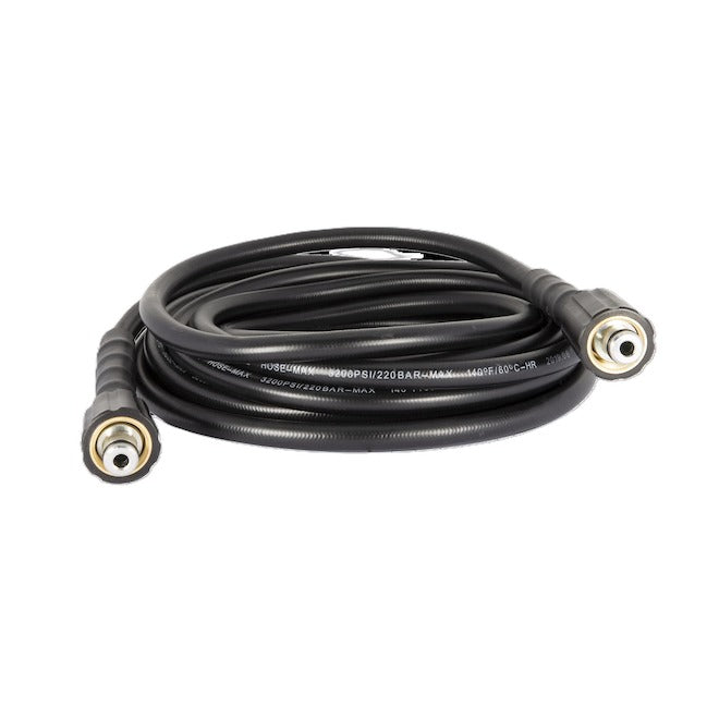 Boyau de laveuse à pression 25' X 1/4" à raccords M22 BE Power Equipment