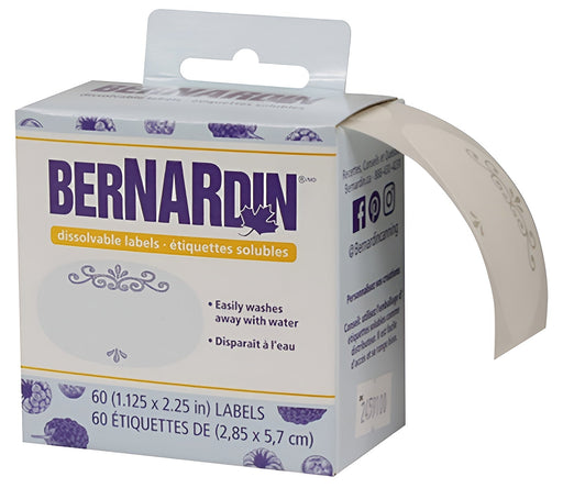 Étiquettes solubles de Bernardin - Paquet de 60 - Quincaillerie G.H. Berger