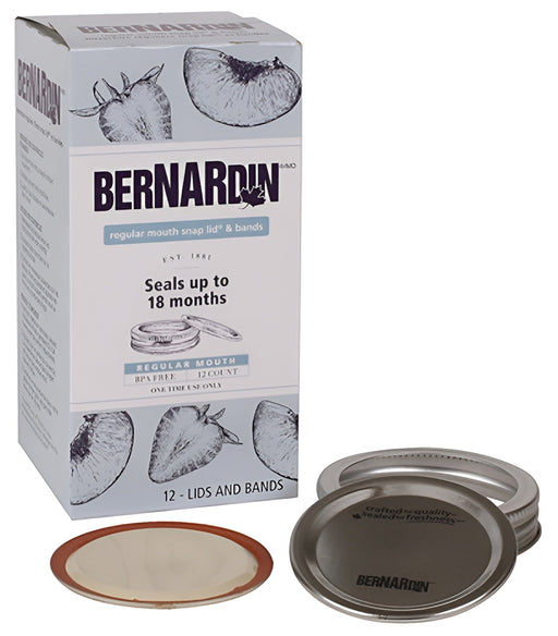 Couvercles pour pots à conserves Bernardin à ouverture standard - Paquet de 12 - Quincaillerie G.H. Berger
