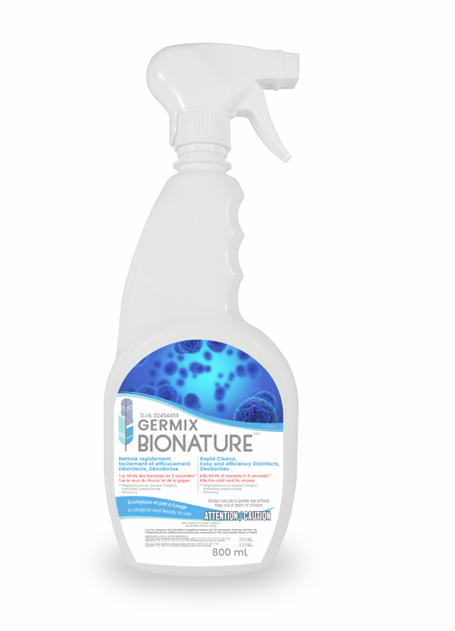 Désinfectant à surfaces Germix de Bionature - 800 mL - Quincaillerie G.H. Berger