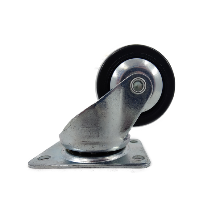 Roulette pivotante noire 2" à platine Blickle