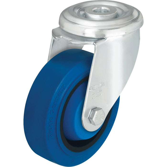 Roulette pivotante bleue 4" Blickle