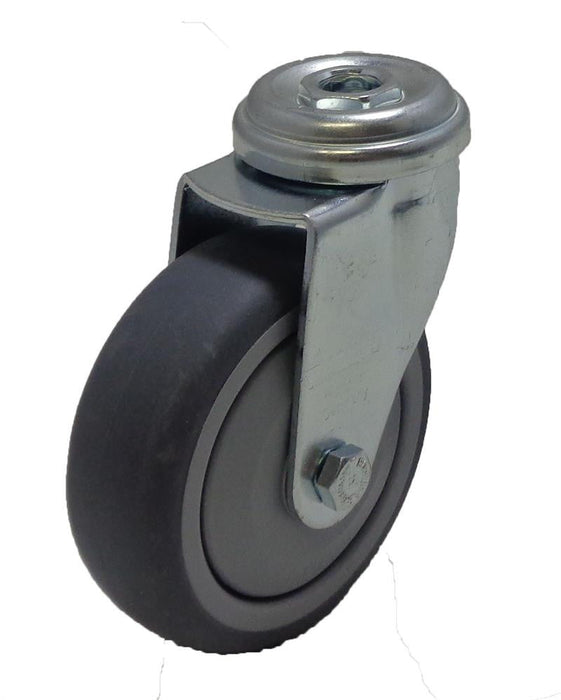 Roulette pivotante grise 2" à tige 7/8" Blickle