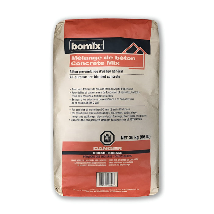 Ciment prémélangé Bomix 30 kg bomix - Quincaillerie G.H. Berger