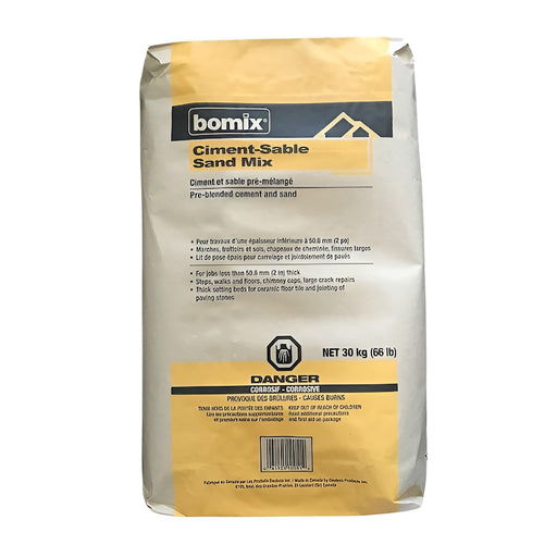 Ciment sable Bomix 30 kg bomix - Quincaillerie G.H. Berger