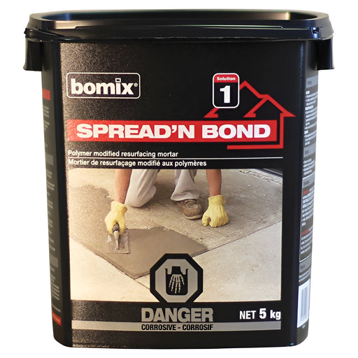 Mortier de resurfaçage Spread'N Bond - 5 kg bomix - Quincaillerie G.H. Berger
