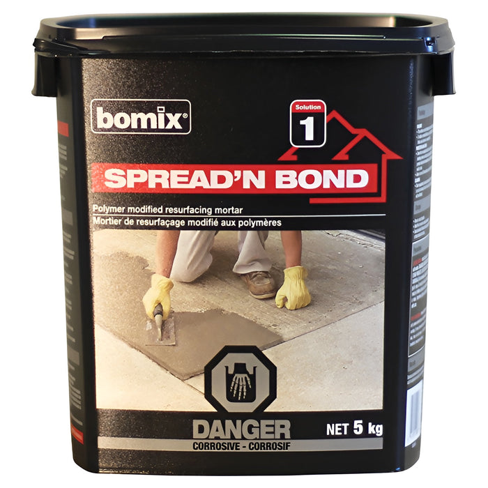 Mortier de resurfaçage Spread'N Bond - 5 kg bomix - Quincaillerie G.H. Berger