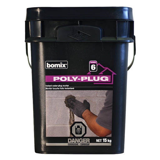 Mortier de colmatage instantané Poly-Plug - 15 kg bomix - Quincaillerie G.H. Berger
