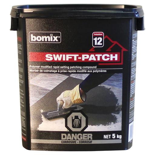 Mortier de colmatage à prise rapide Swift-Patch - 5 kg bomix - Quincaillerie G.H. Berger