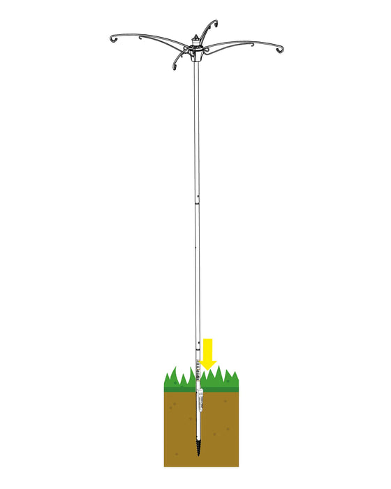 Ensemble de poteau et support Versa BirdsUP 1" X 7.7' Brome Bird Care - Quincaillerie G.H. Berger