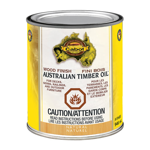 Huile australienne pour le bois - Naturel - 946 mL Cabot - Quincaillerie G.H. Berger