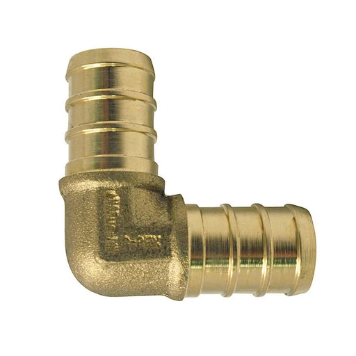 Coude 90º en laiton 3/4" Pex X 1/2" Pex  - Quincaillerie G.H. Berger