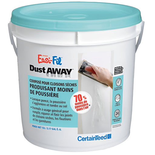 Composé à joints Easi-Fil Dust Away - 12 L CertainTeed - Quincaillerie G.H. Berger