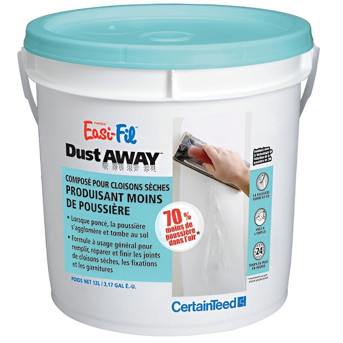 Composé à joints Easi-Fil Dust Away - 12 L CertainTeed - Quincaillerie G.H. Berger