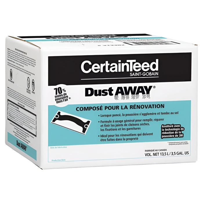 Composé à joints Easi-Fil Dust Away - 13.5 L CertainTeed - Quincaillerie G.H. Berger