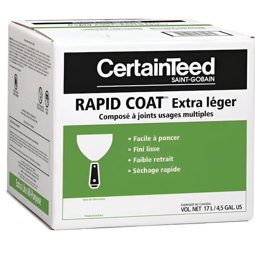 Composé à joints ultraléger Rapid Coat - 17 L CertainTeed - Quincaillerie G.H. Berger