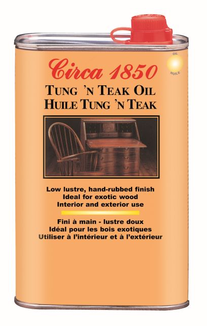 Huile de finition Tung'n Teak abrasin et teck - 500 mL Circa 1850