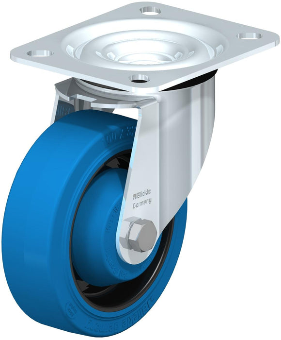 Roulette pivotante 4" en caoutchouc, capacité 330 lb Blickle - Quincaillerie G.H. Berger
